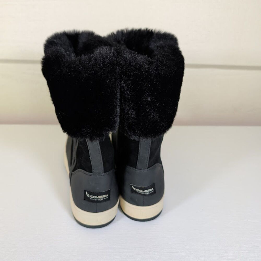 Koolaburra by UGG Tynlee boots in black suede with faux fur lining